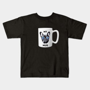 Frenchie Coffee - Frenchie Mug on a Mug! Kids T-Shirt